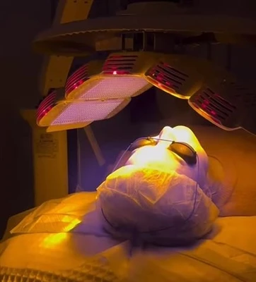Metall-Laserschutz-Augenabdeckung bei Laser-Schönheitsbehandlungen im Gesicht